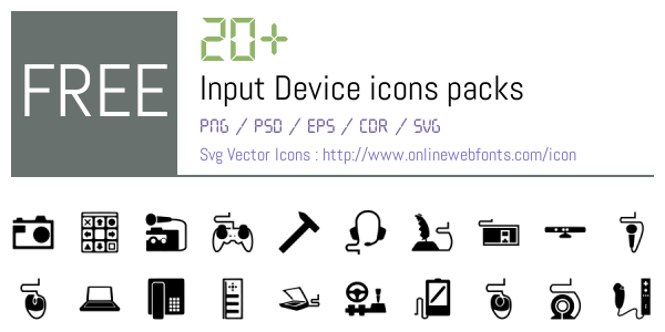 +20 Input Device Icons Packs Free Downloads - OnlineWebFonts.COM