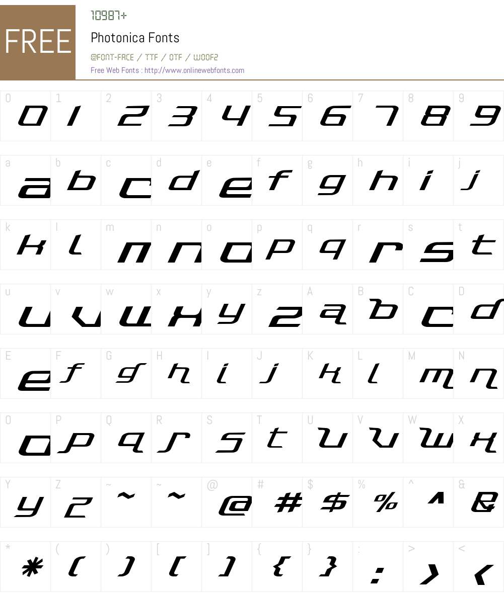 Photonica Font