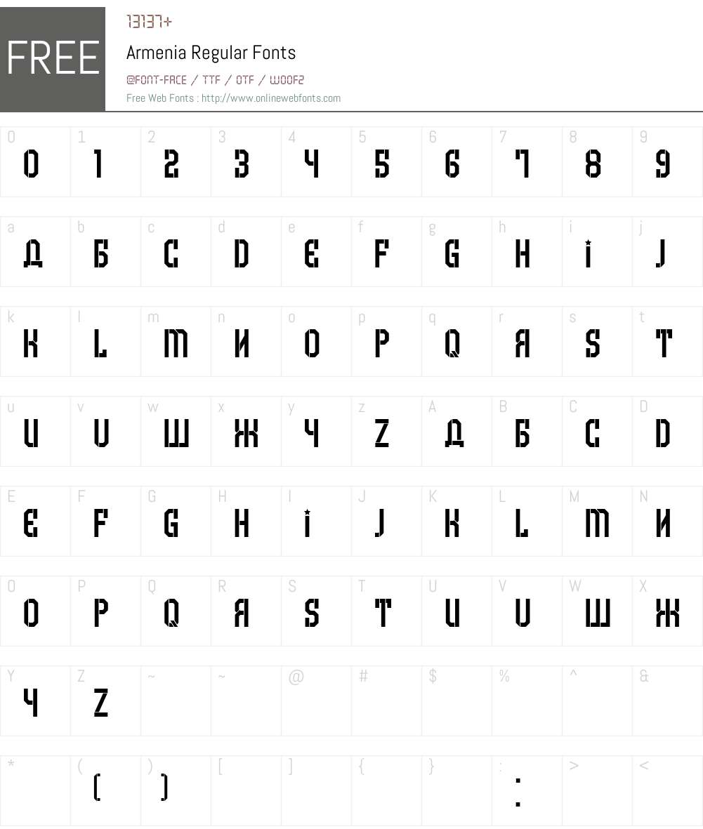 Armenian font free