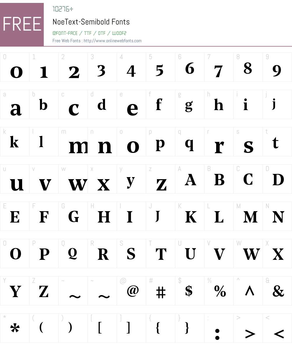noe text font free download