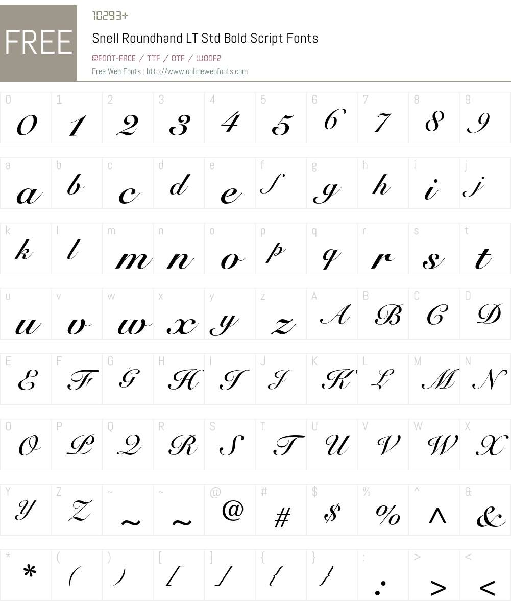snell roundhand lt std script font
