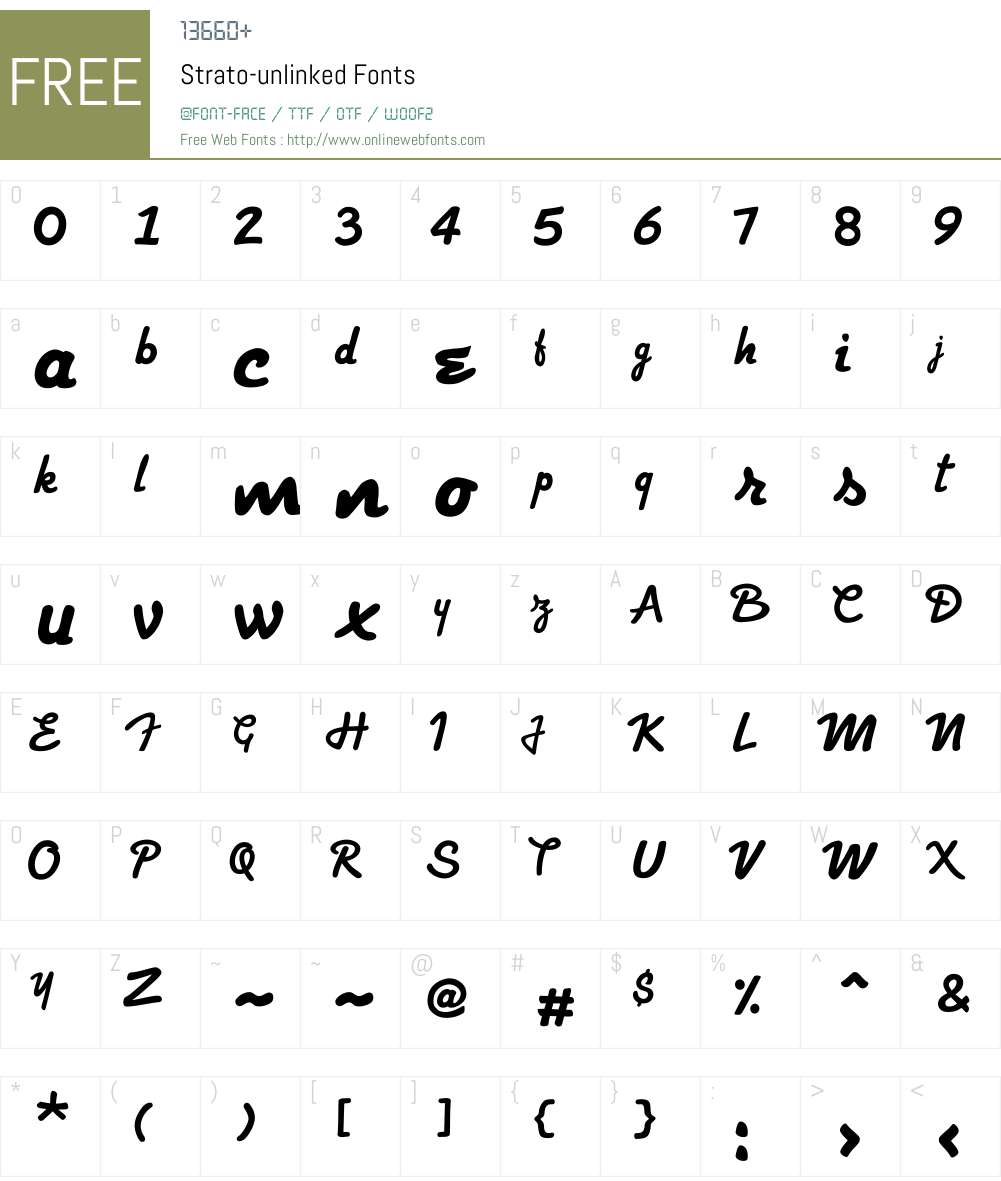 Stratounlinked 001.000 Fonts Free Download