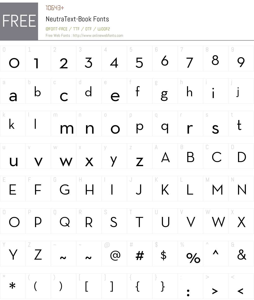 download neutra text font family