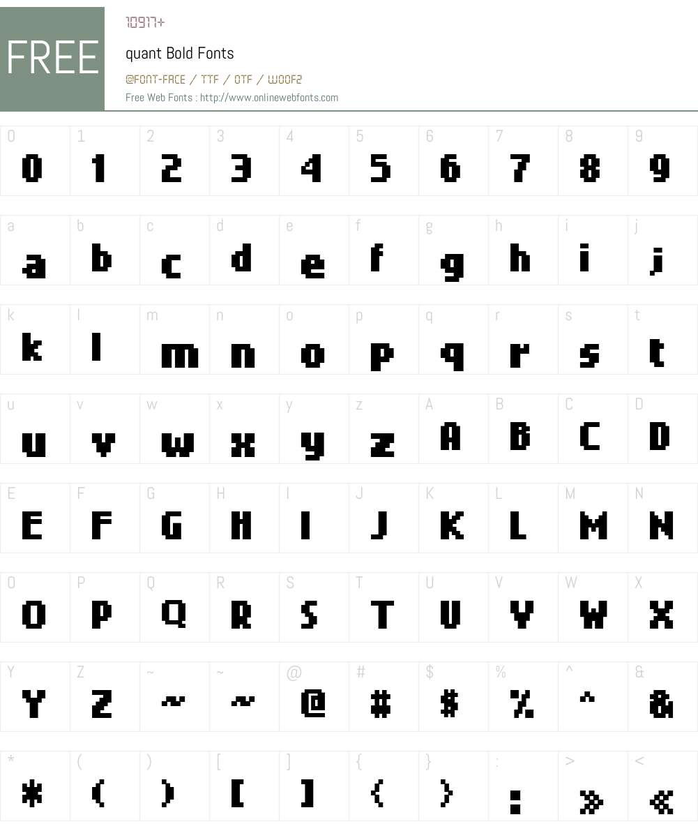 quant text font free