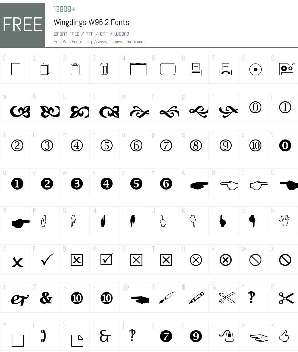 wingdings font converter