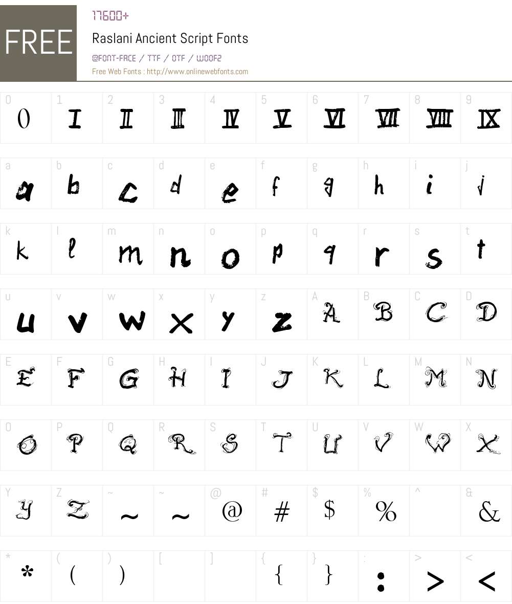 ancient text font free