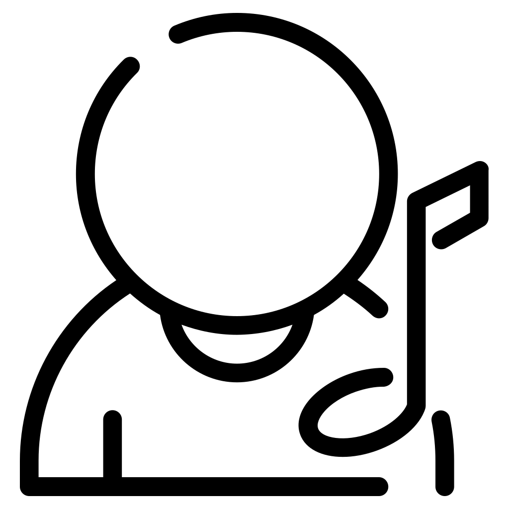 User With Music Note