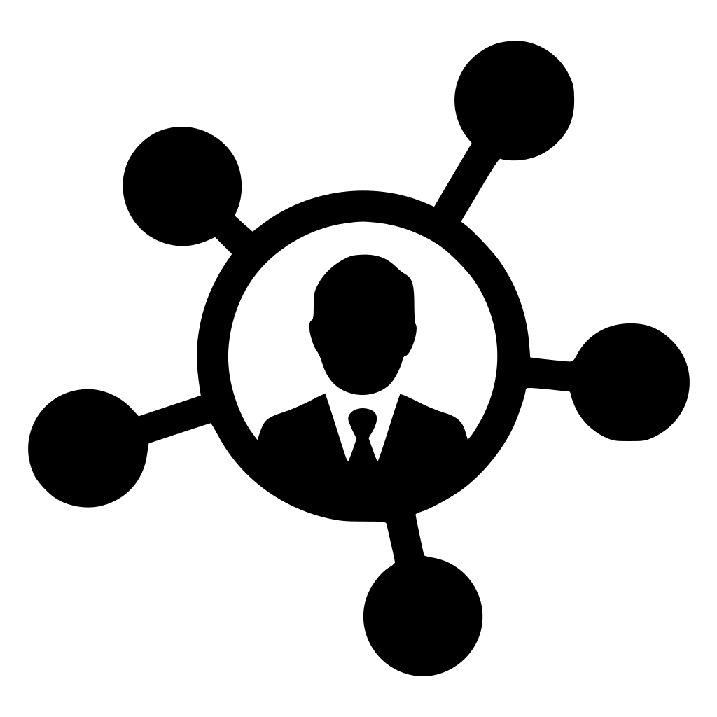 Man Nodes Connection Links Social