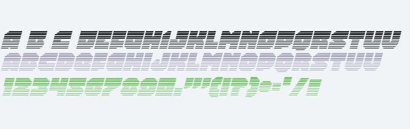 Turtle Mode Gradient Italic