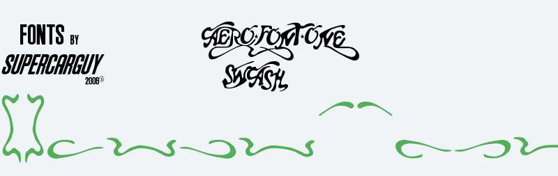 Aero Font One Swash