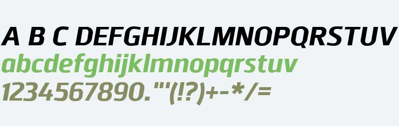 Juhl W00 ExtraBold Italic