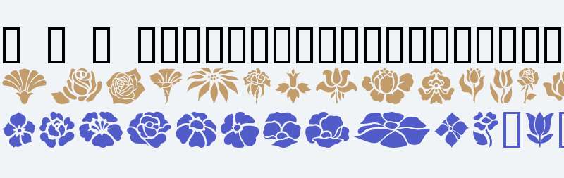 folk art flower Fonts Free Download - OnlineWebFonts.COM