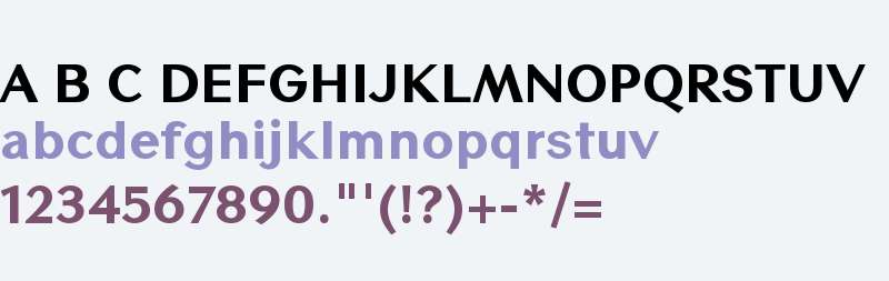 Contax Sans 85 Black