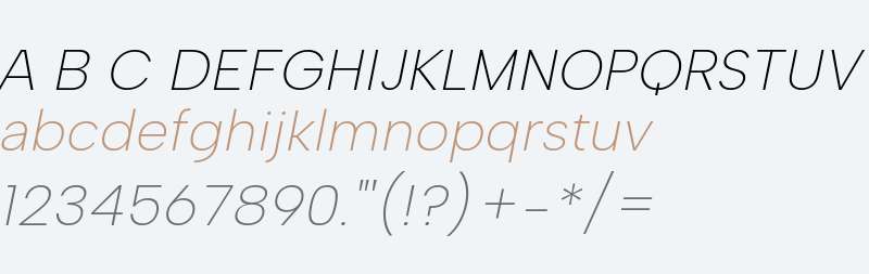 Albert Sans ExtraLight