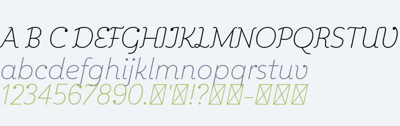 Kleide Trial Thin Italic