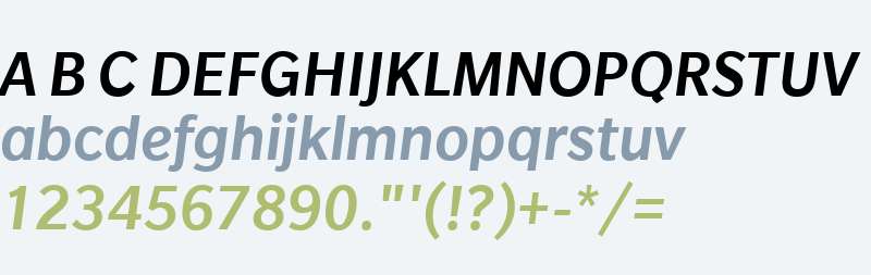 Slate W04 Medium Italic