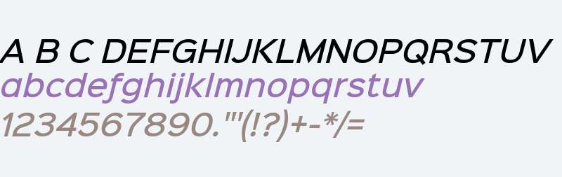 Sinkin Sans 500 Medium Italic