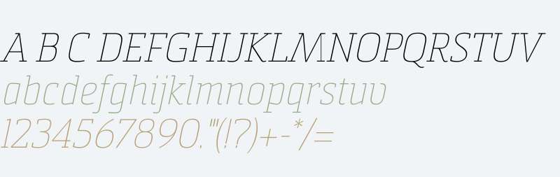 Sommet Slab Rnd W01 Thin Italic