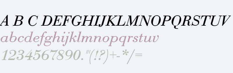 BodoniNo1URWT Italic