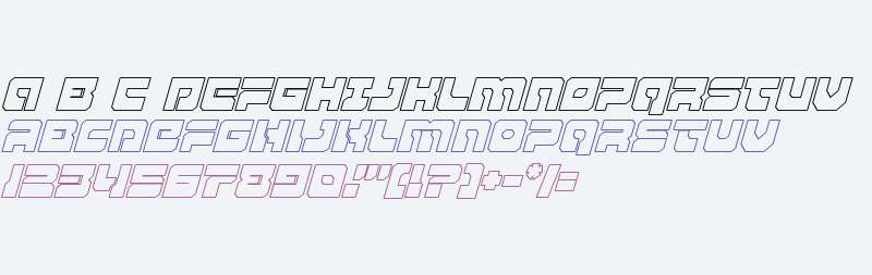 Yamagachi 2050 Outline Italic