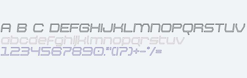 Bretton Outline Semi-Italic