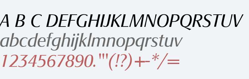 SignataBQ-Italic