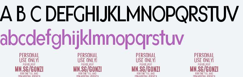 Gonzi Condensed PERSONAL USE