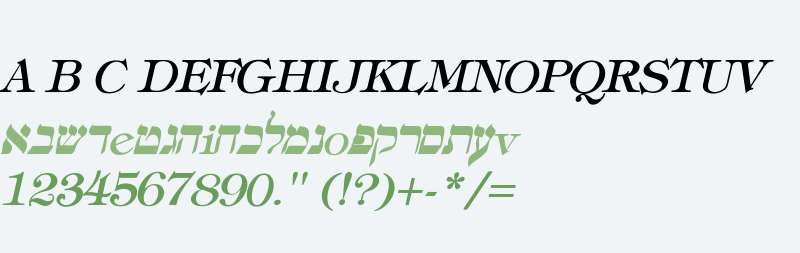 Hebrew-Italic