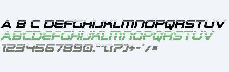 Omega Flight Halftone Italic