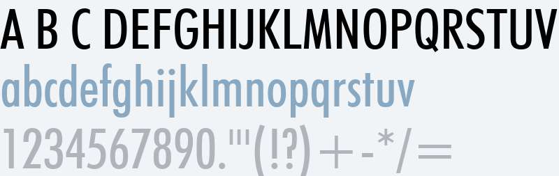 Futura BT W01 Medium Condensed