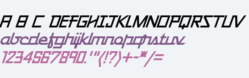 Galiver Sans Obliques Italic