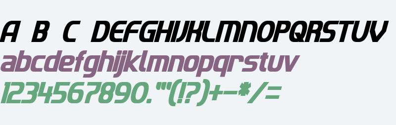 Imaki Condensed Bold Italic