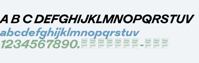 Inklination TRIAL Bold Italic 2