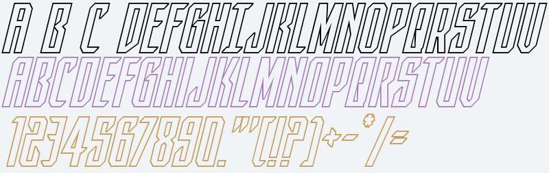 Dark Dominion Outline Italic