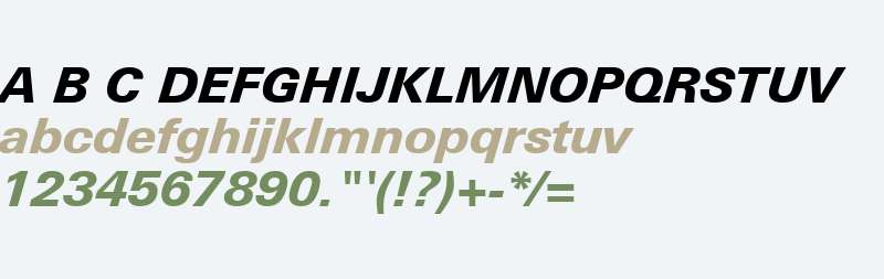 Linotype Univers W01 Heavy It