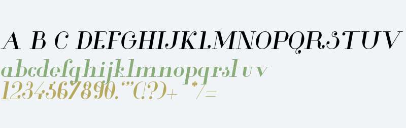 Glamor Medium Italic