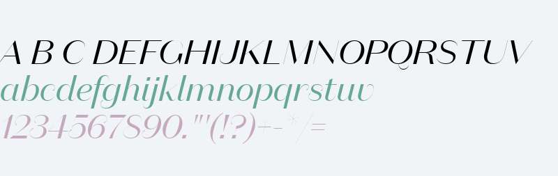 Domaine Sans Fine Italic