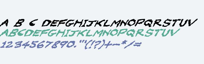 Oilslick Italic
