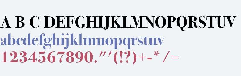 ITC Bodoni Seventytwo W10 Bd