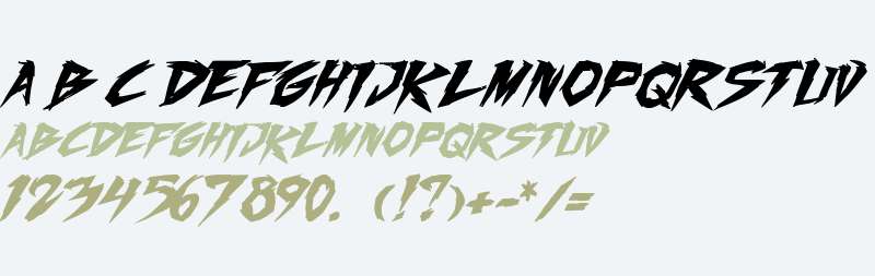 Fighting Spirit turbo Bold Italic