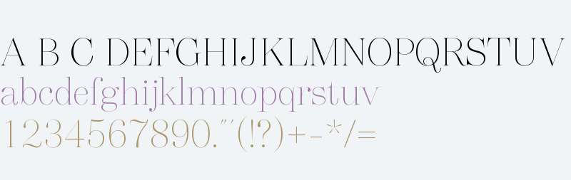 Vogue Highline Serif Thin