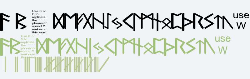 Pauls Real Celtic Rune Font