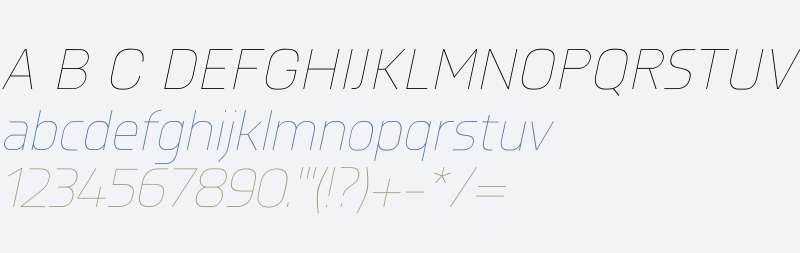 Knul W00 UltraLight Italic