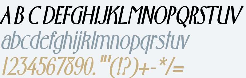 Wright-Condensed Bold Italic