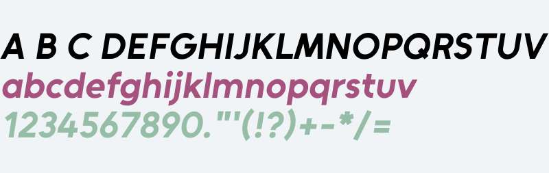 Unageo italic