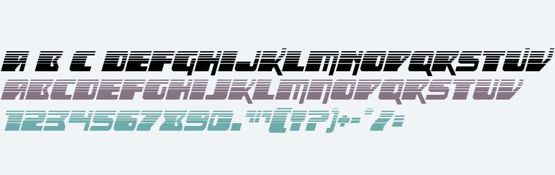 Space Runner Halftone Italic