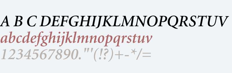 Minion Cyrillic Semibold Italic