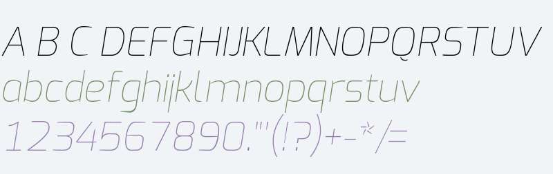 Square Grotesk Thin Italic