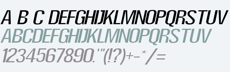Super Thin Italic