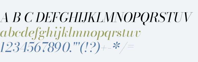 Bodoni* 24 Book Italic
